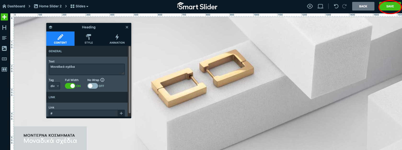 slider
