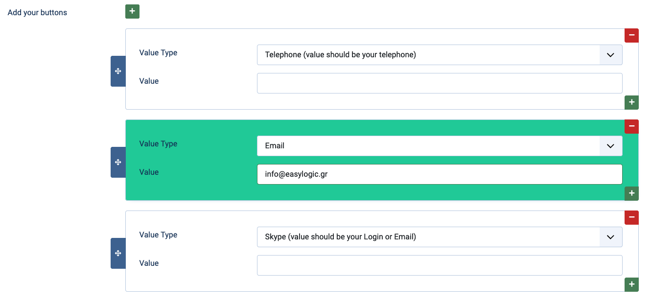 social buttons